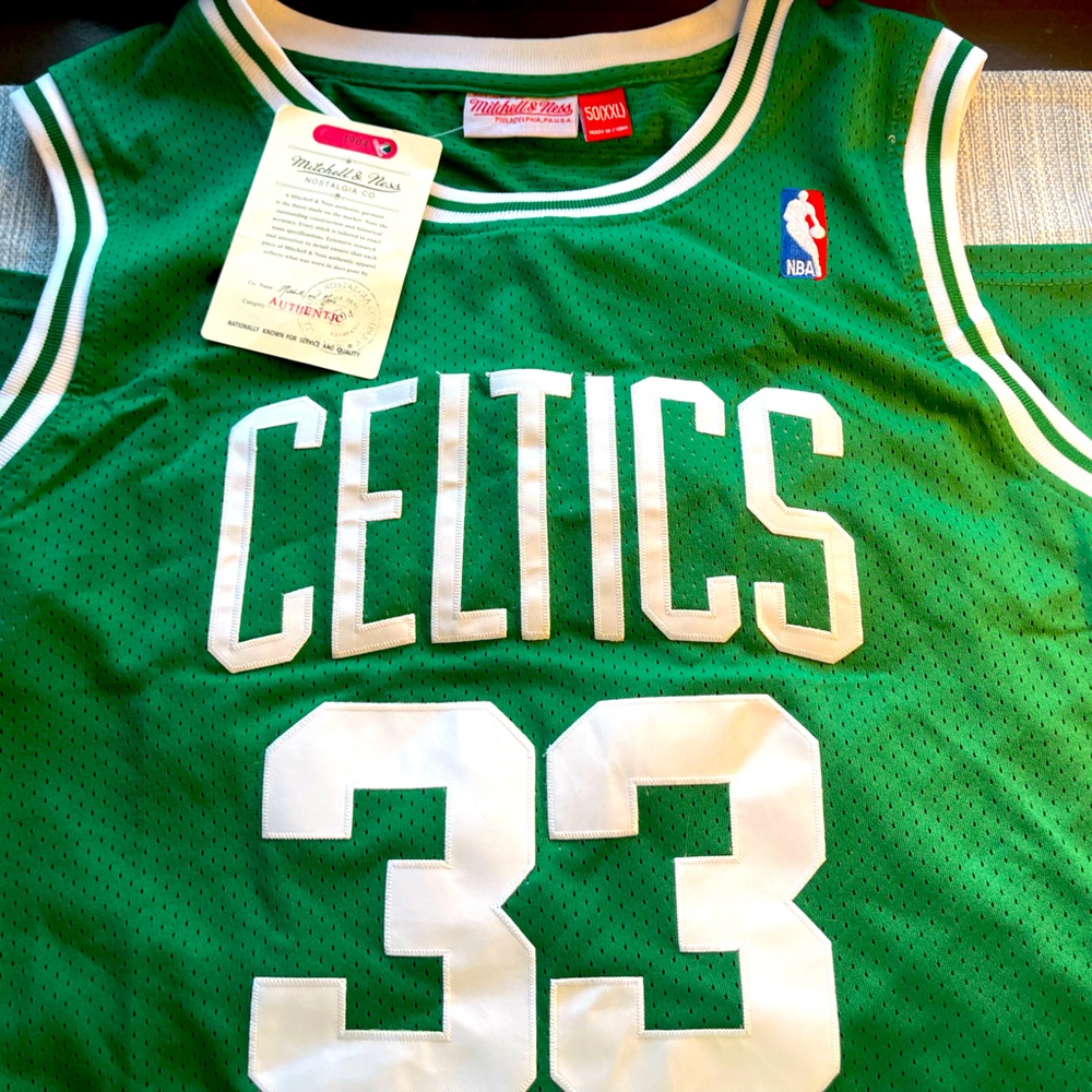 Authentic Hardwood Classics Larry Bird Jersey XXL